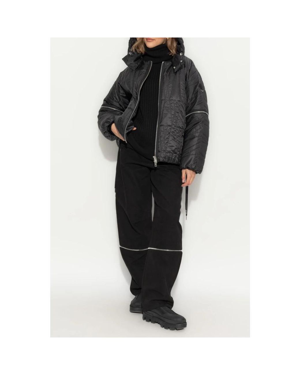 Moncler Jassen ,Zwart ,Polyester 6 Willow Smith Jacket in het Black
