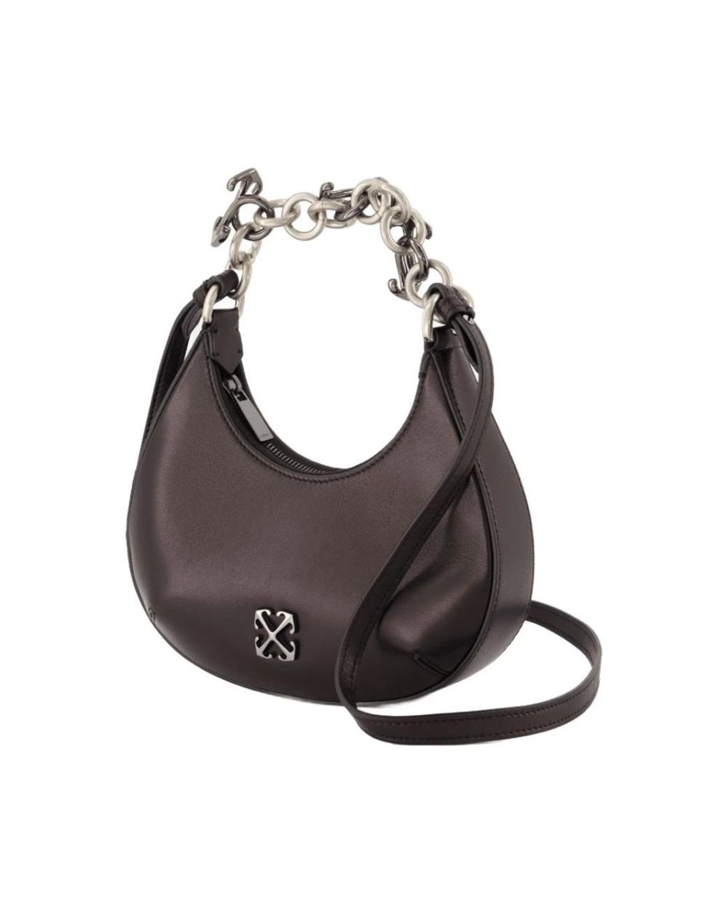 Off-White c/o Virgil Abloh Brown Hemisphere Shoulder Bag