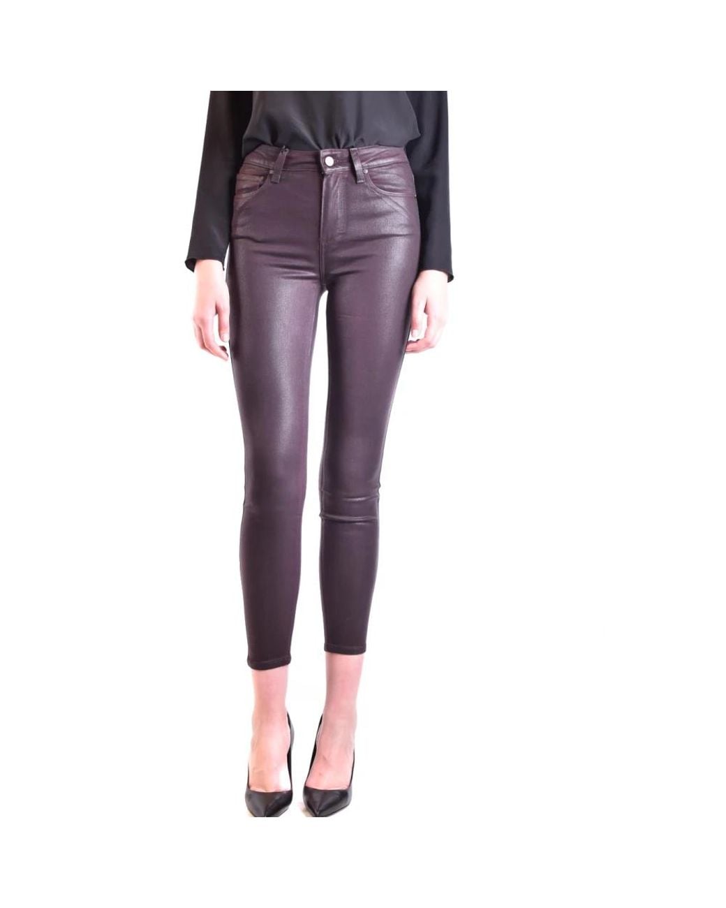 PAIGE Purple Skinny Trousers