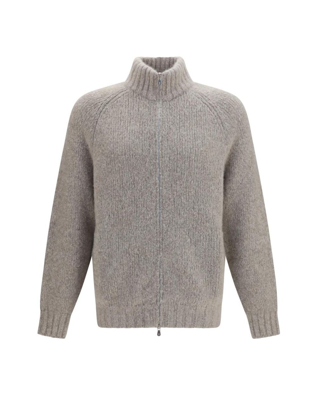 Brunello Cucinelli Gray Cashmere Knitwear for men