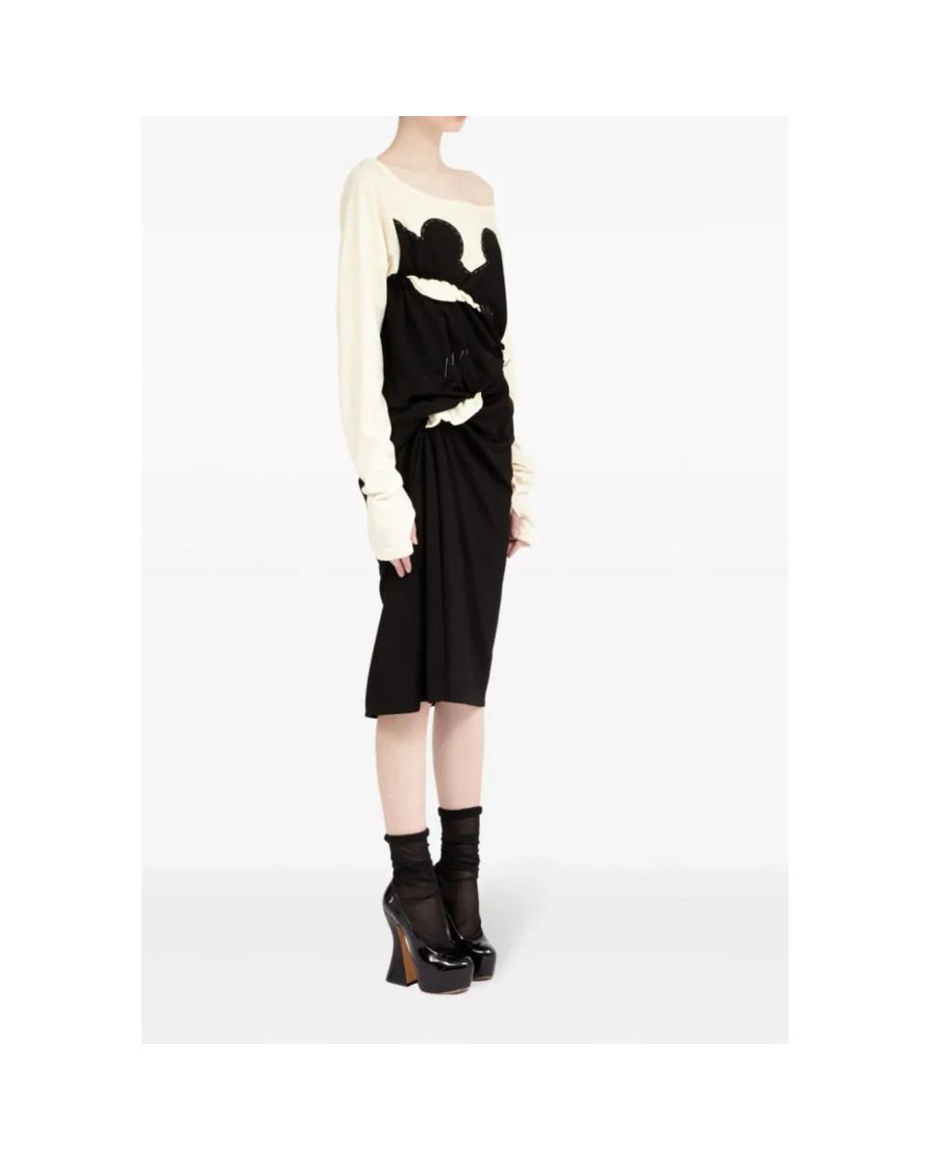 Maison Margiela Black Midi Dresses