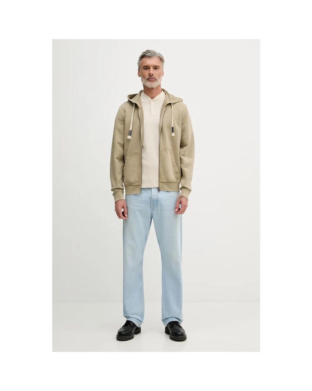 Zip-Throughs di Guess in Natural da Uomo