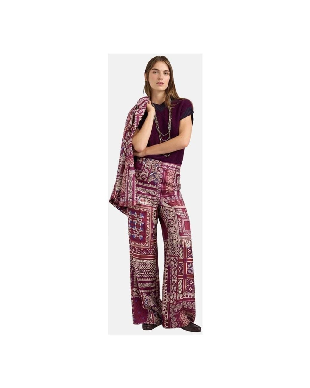 Momoní Purple Wide Trousers