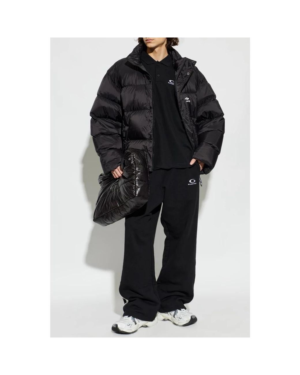 Down Jackets Balenciaga de hombre de color Black