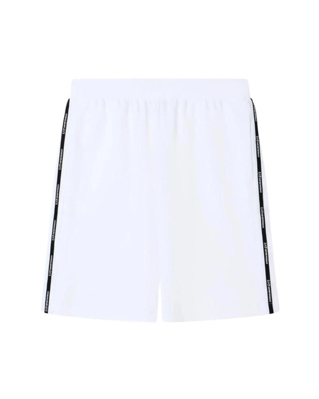 EA7 White Short Shorts for men