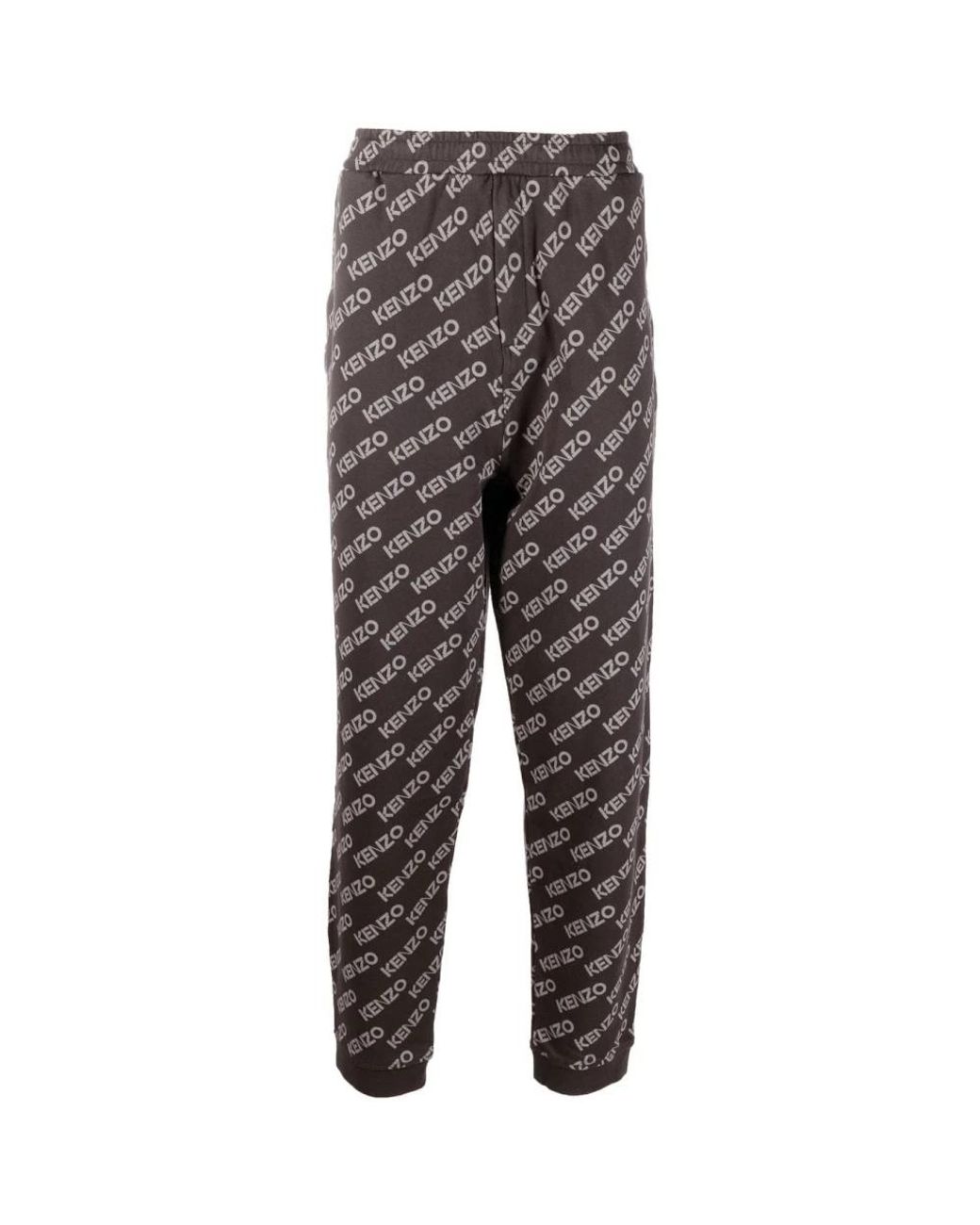 KENZO Broeken ,Zwart ,Katoen Monogram Joggingbroek in het Gray voor heren