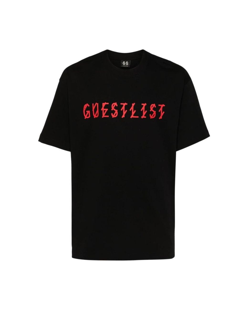 44 Label Group Guestlist Tee in het Black voor heren