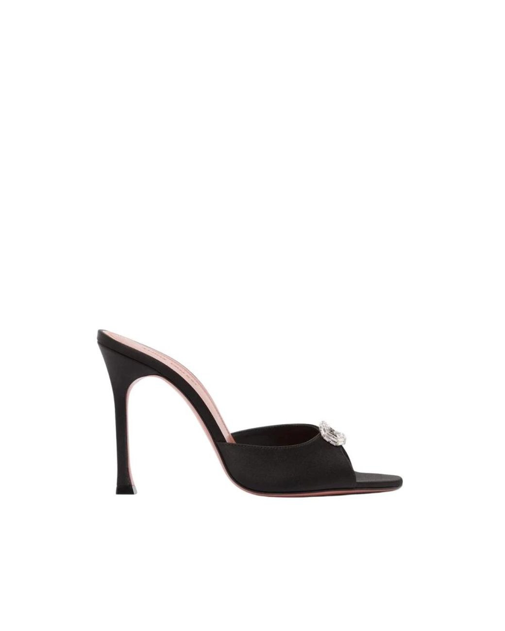 AMINA MUADDI Black Heeled Mules