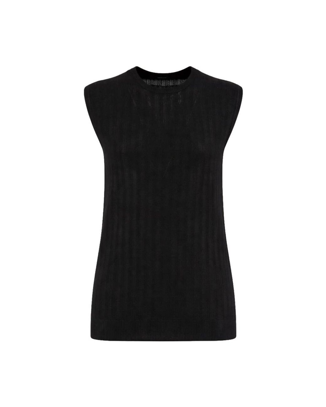 Kiton Tops ,Zwart ,Elegante Top Smanicato in het Black