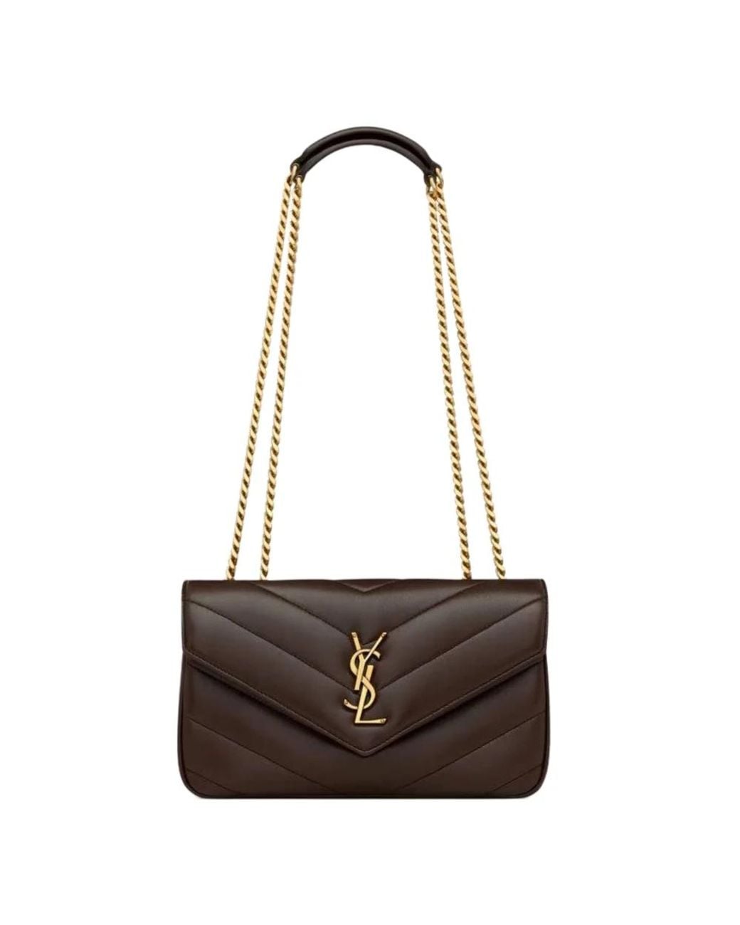 Saint Laurent Brown Shoulder Bags