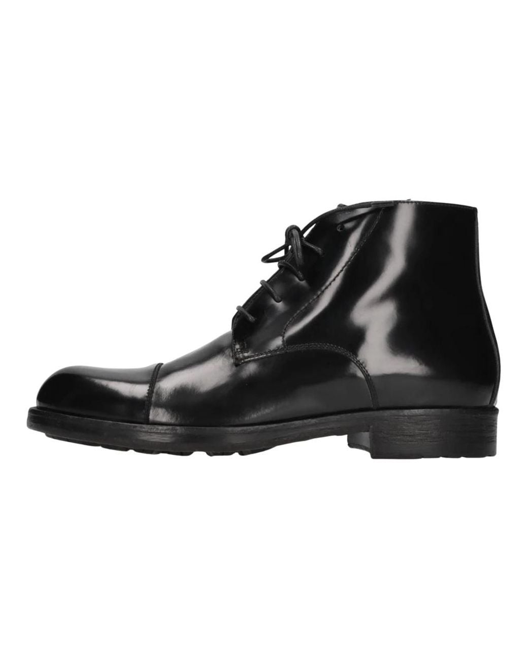 Hundred 100 Black Lace-Up Boots for men