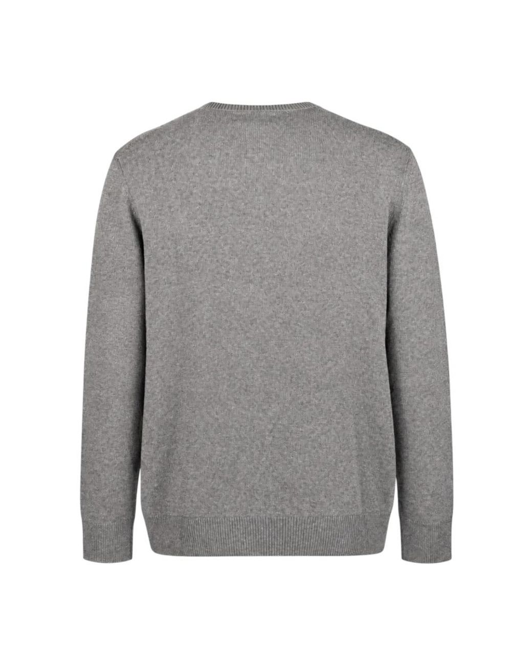 Mc2 Saint Barth Gray Round-Neck Knitwear for men
