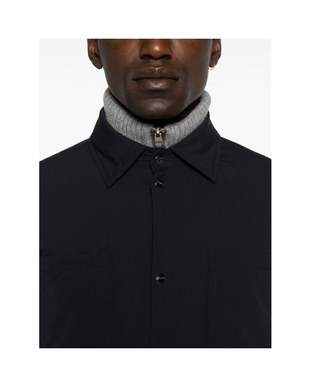 Light Jackets Herno de hombre de color Black