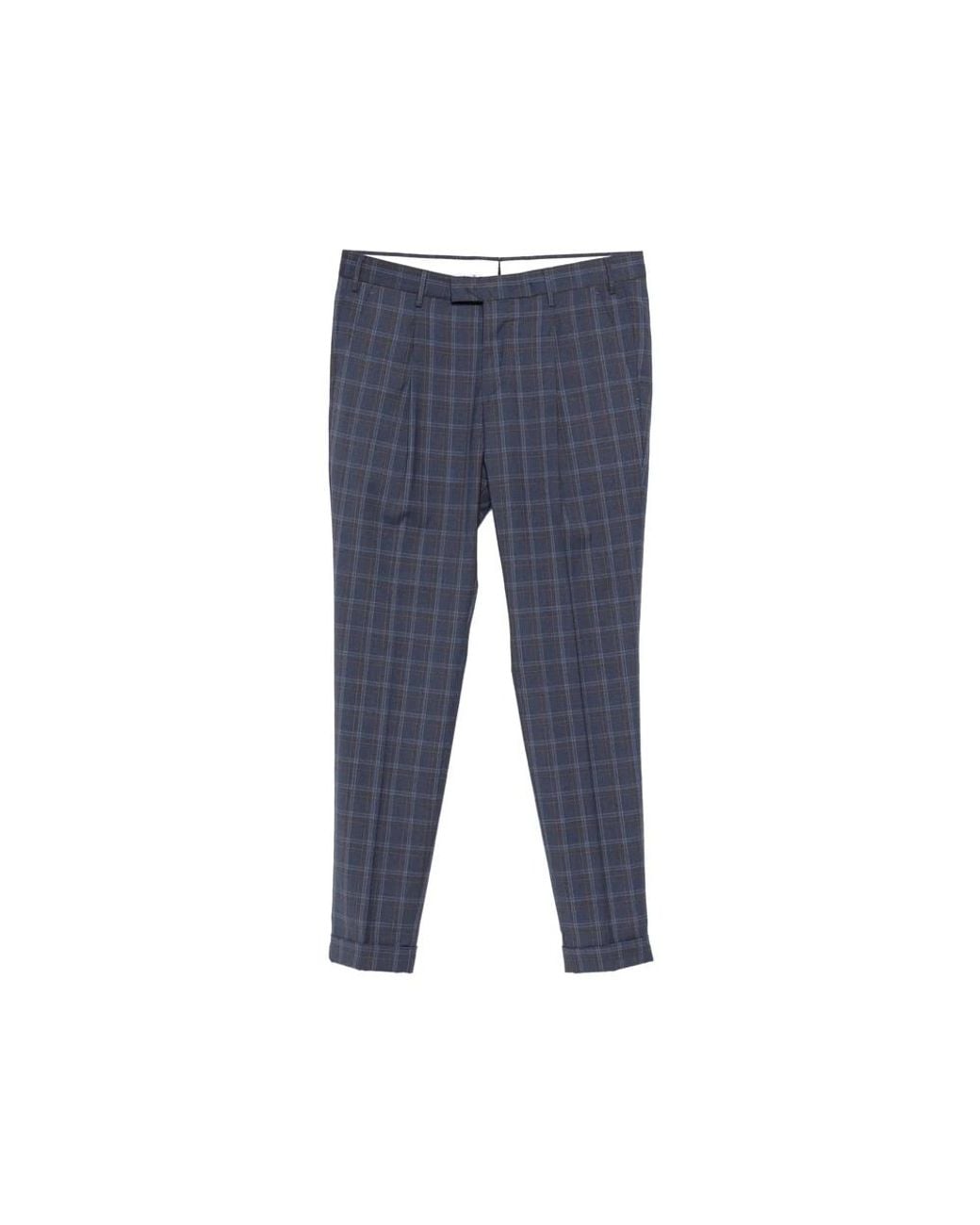 PT Torino Blue Suit Trousers for men
