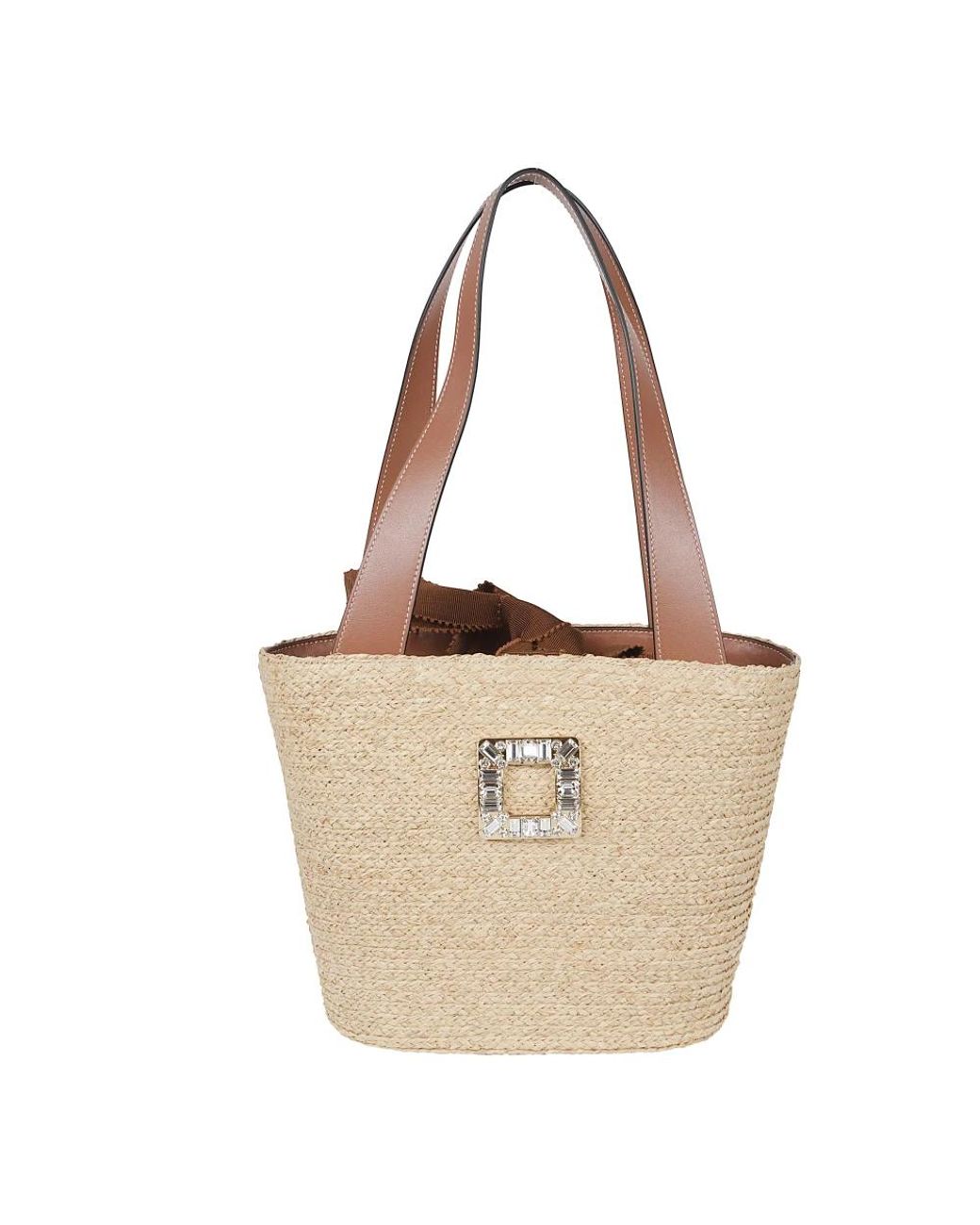 Roger Vivier Brown Shopping Bags