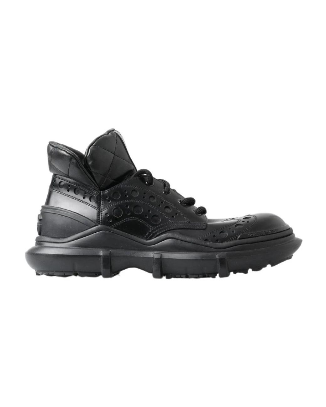 Dolce & Gabbana Black Lace-Up Boots for men