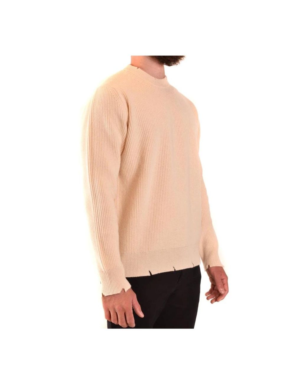 Laneus Pink Round-Neck Knitwear for men