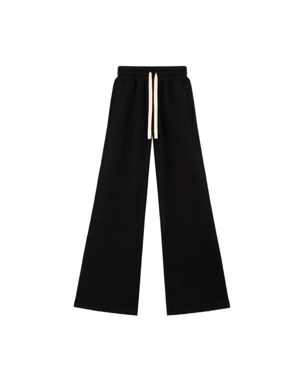 Palm Angels Black Wide Trousers