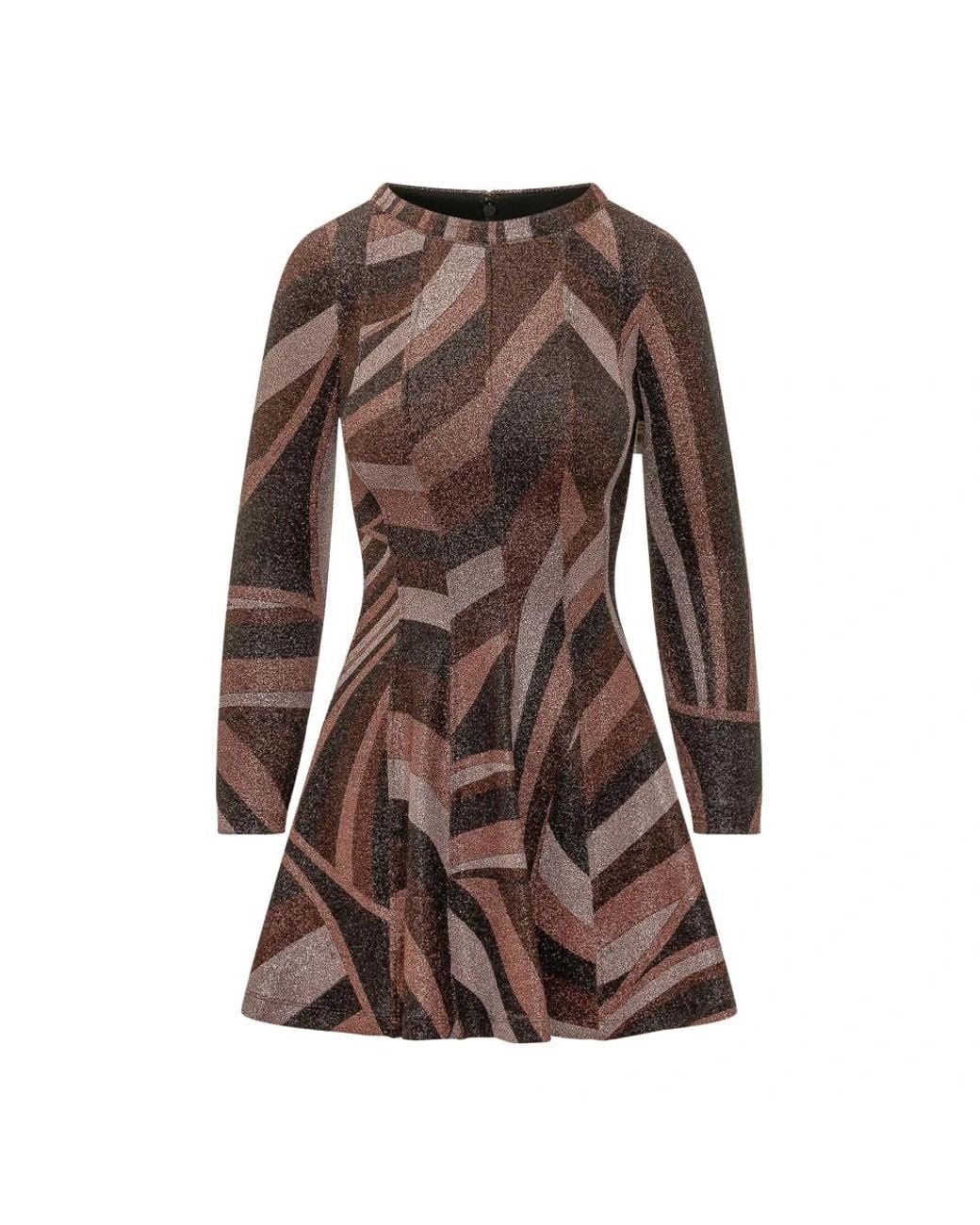 Emilio Pucci Brown Short Dresses