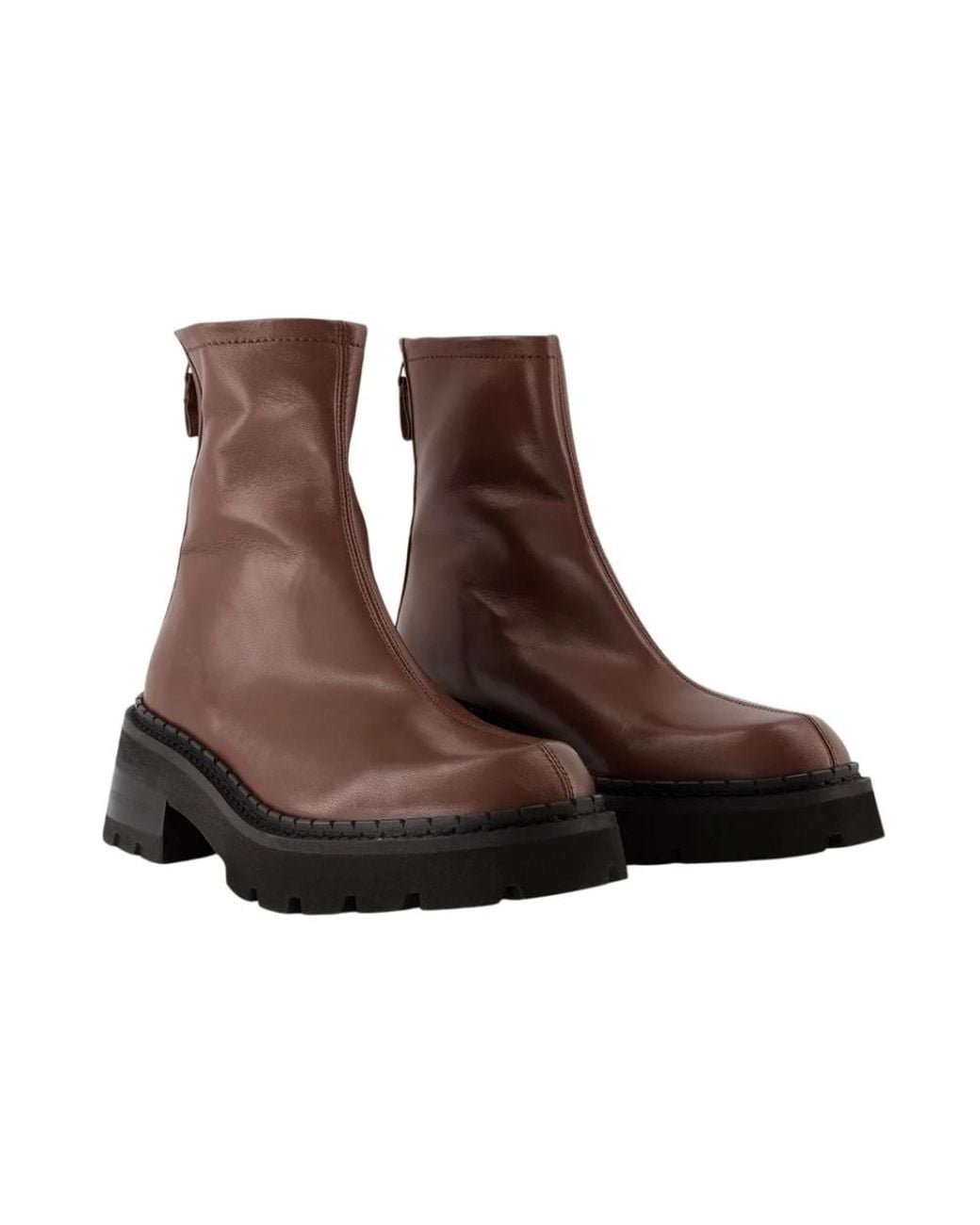 By Far Brown Heeled Boots