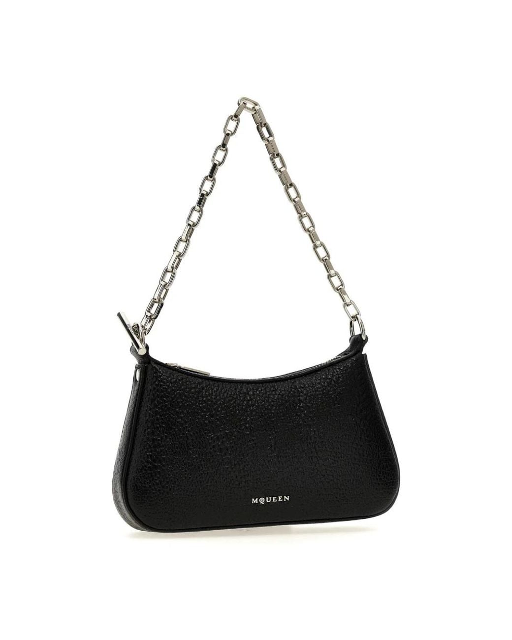McQueen Black Shoulder Bags