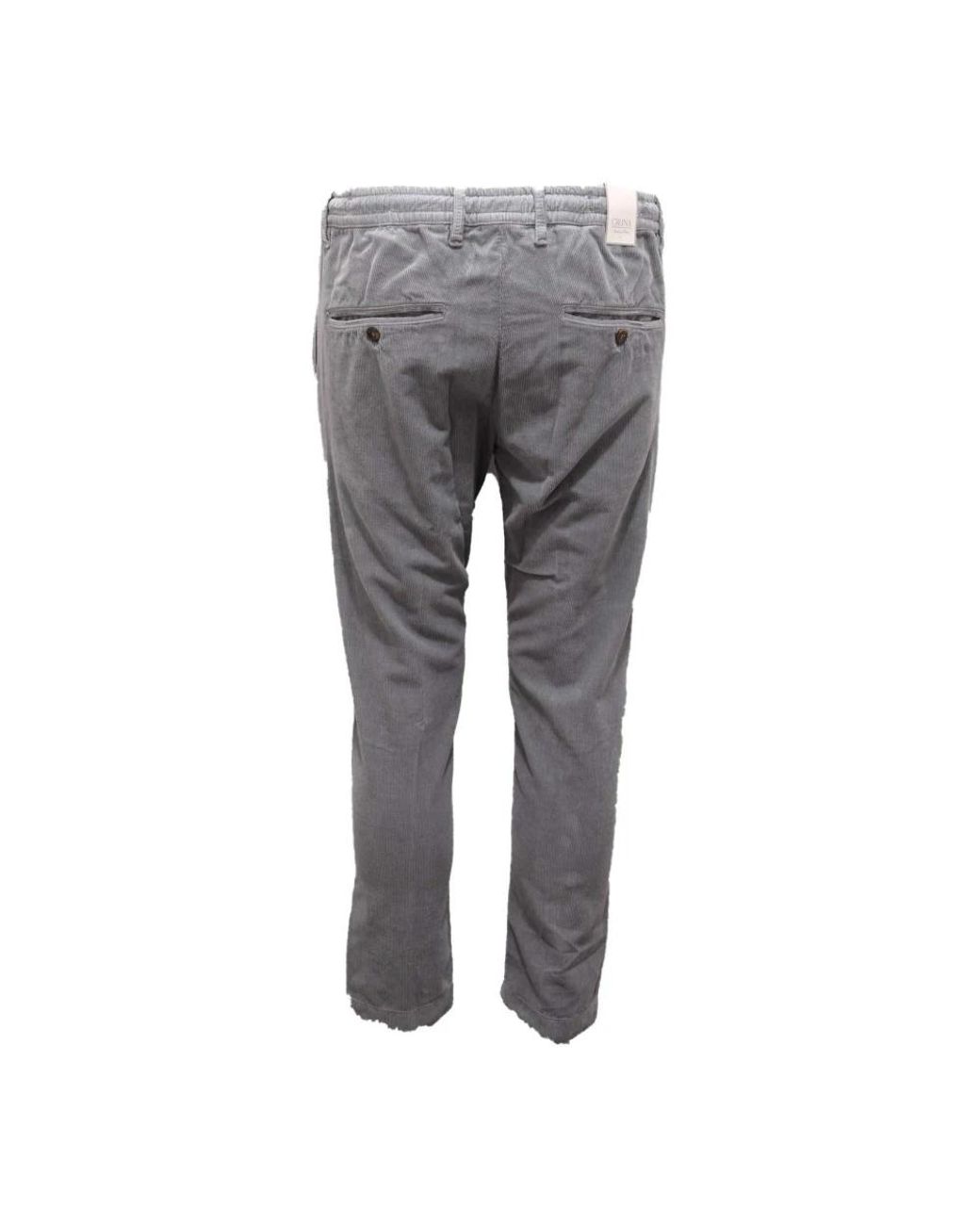 Cruna Gray Slim-Fit Trousers for men