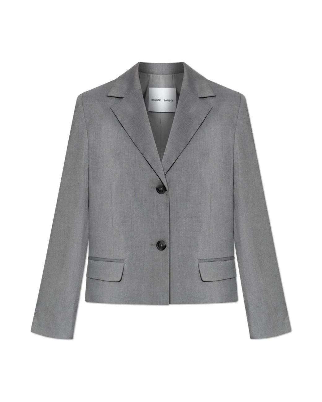 Samsøe & Samsøe Jassen ,Grijs ,Sarila Blazer in het Gray