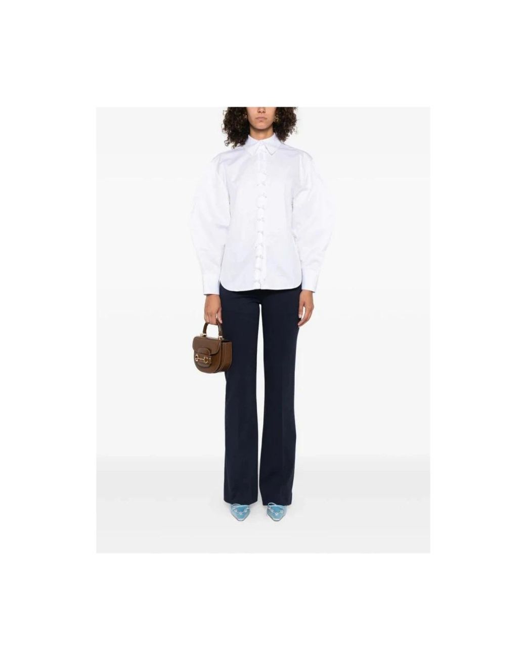 Pinko Blue Wide Trousers