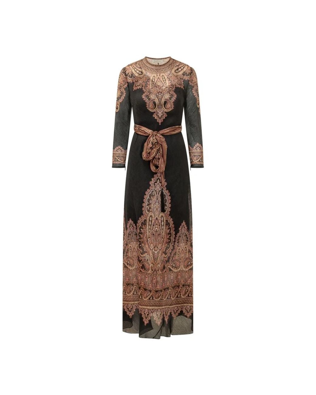Maxi Dresses Zimmermann de color Brown