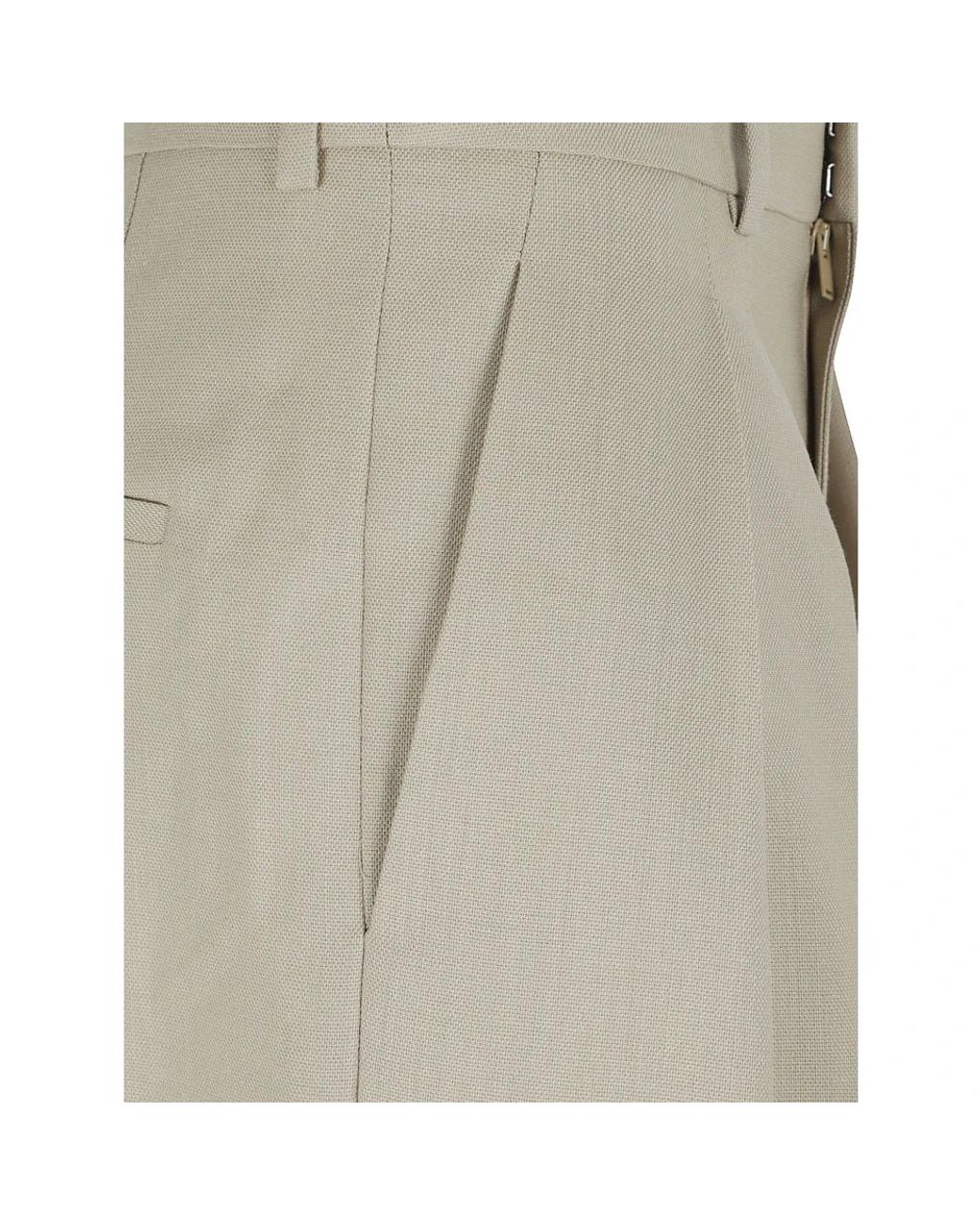 Saint Laurent Gray Straight Trousers