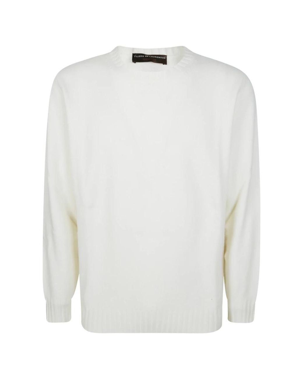FILIPPO DE LAURENTIIS White Cashmere Knitwear for men