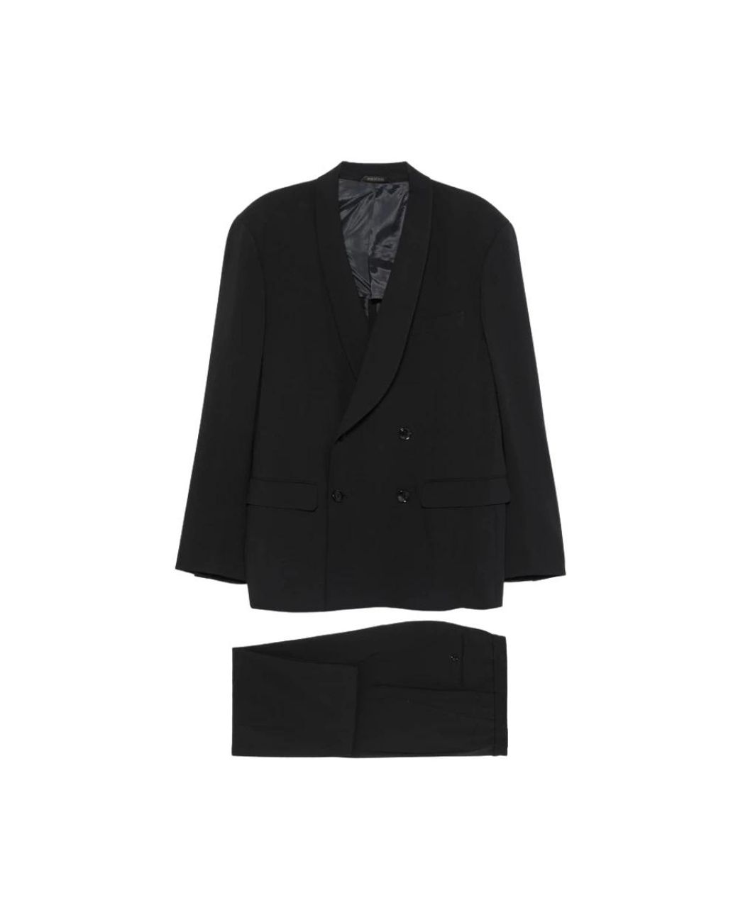 Giorgio Armani Black Double Breasted Suits for men