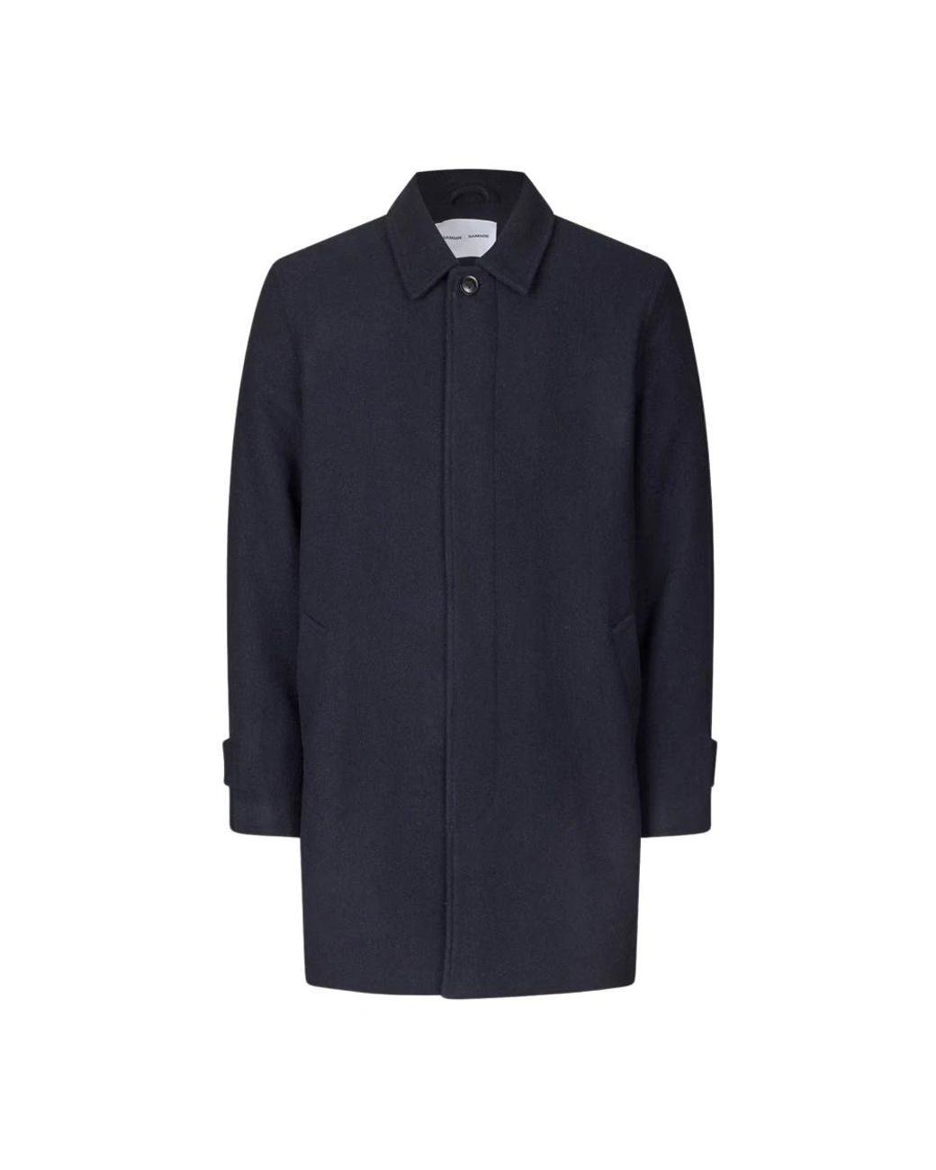 Samsøe & Samsøe Blue Single-Breasted Coats for men