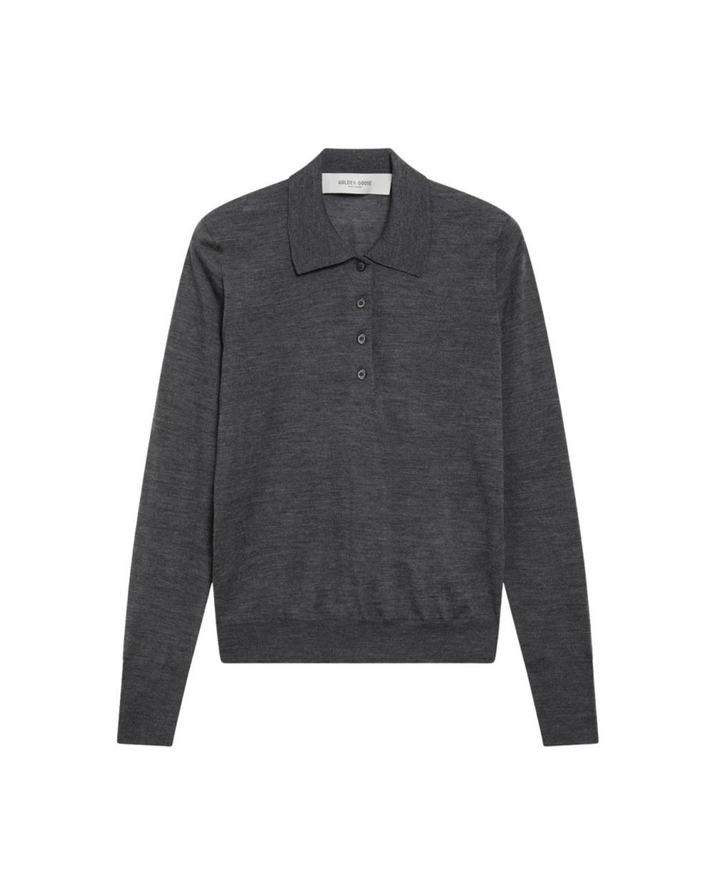 Golden Goose Deluxe Brand Gray Polo Shirts