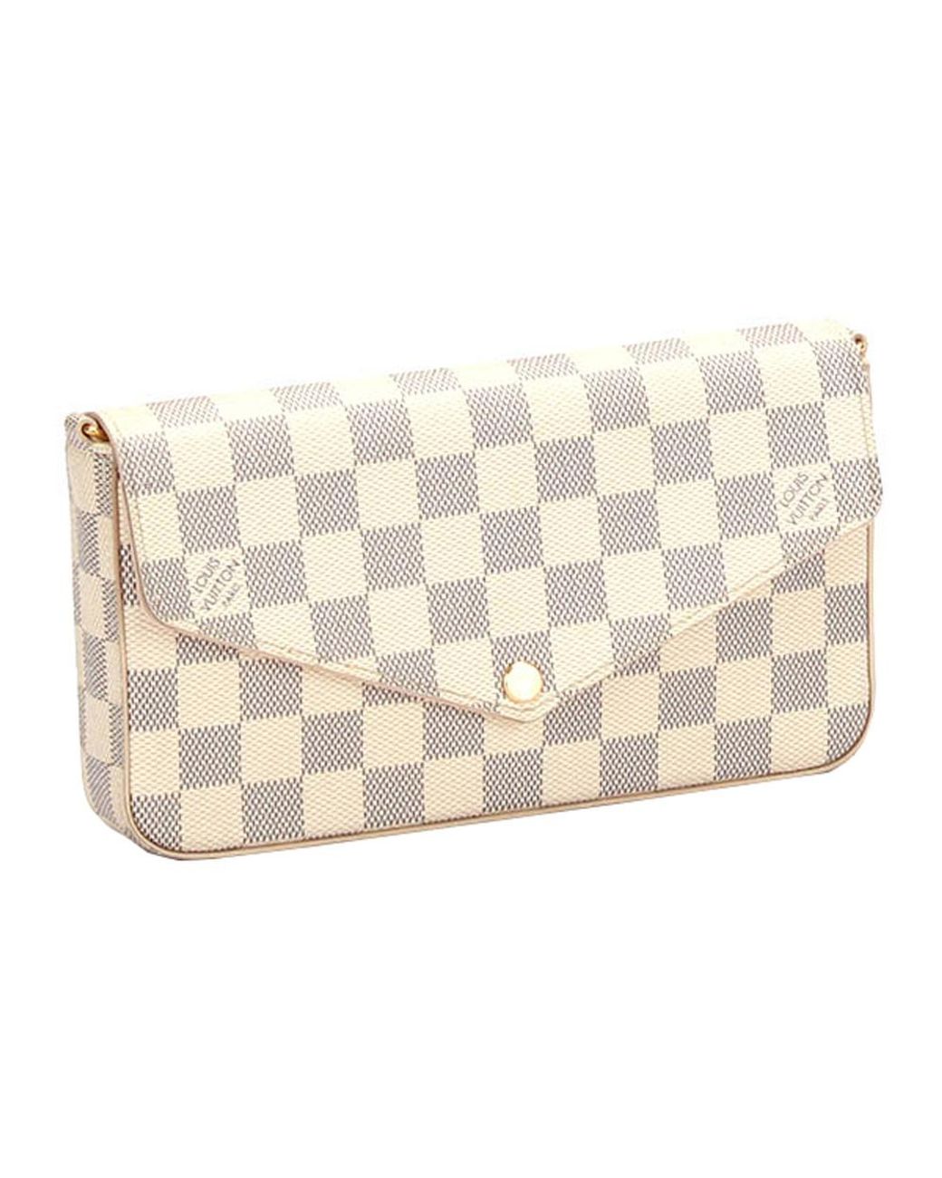 Louis Vuitton Gebrauchte Azur Pochette Felicie Canvas in Weiß | Lyst DE