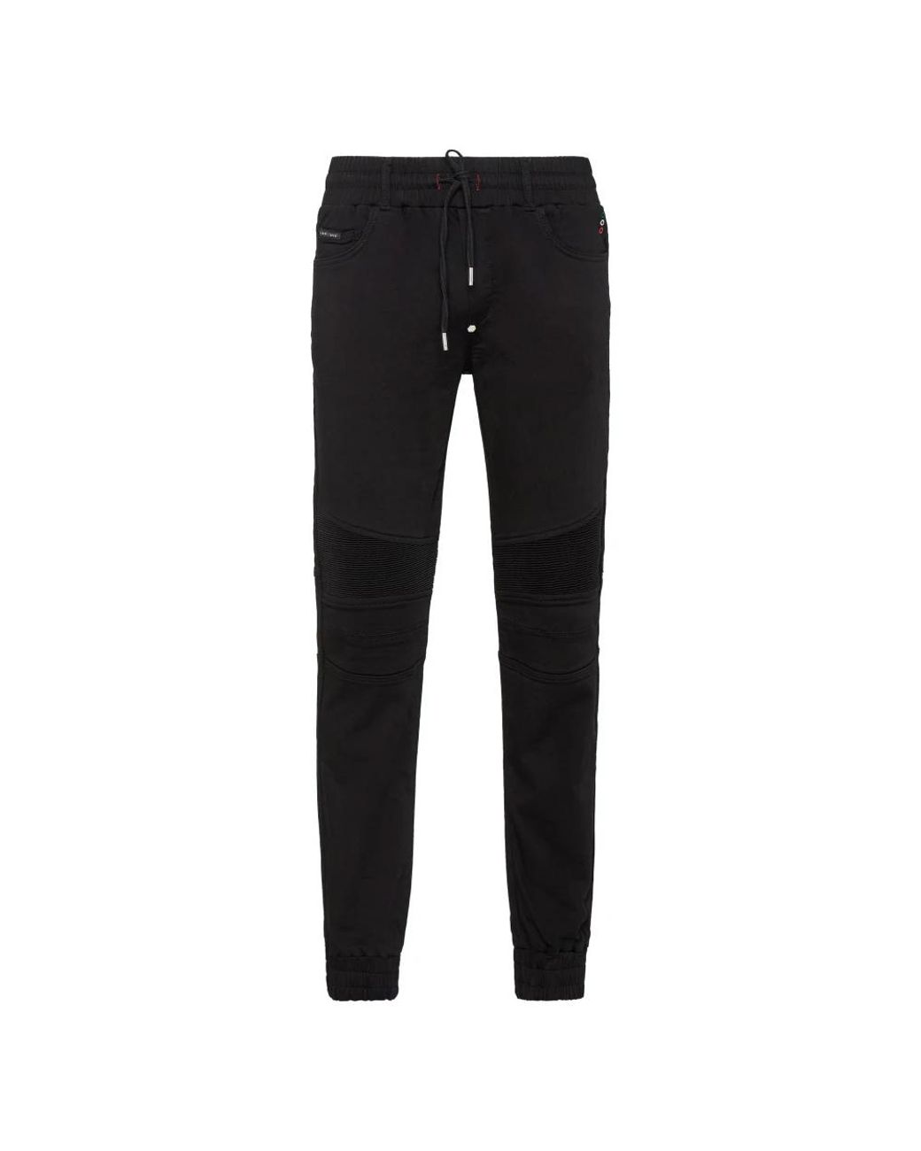 Philipp Plein Denim Jogging Broek Basic in het Black voor heren