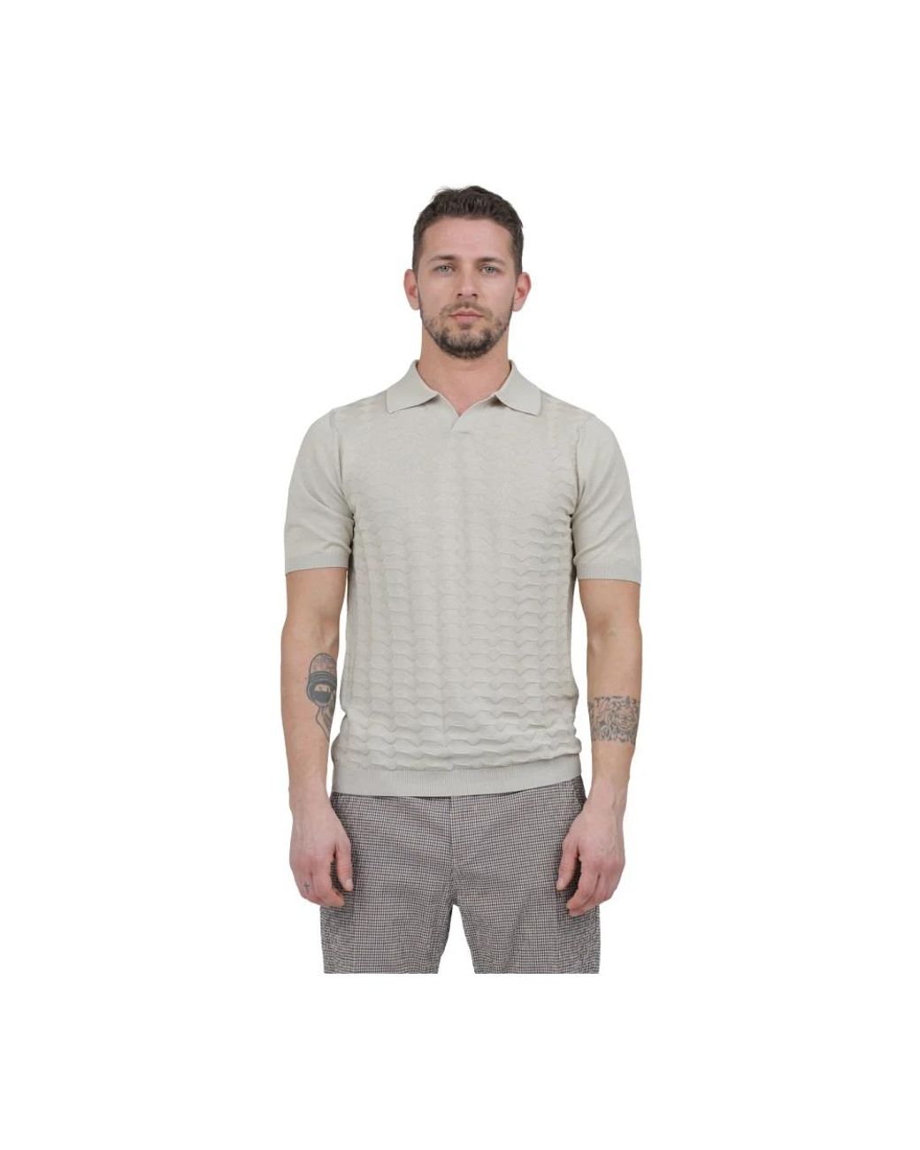 Irish Crone Gray Polo Shirts for men