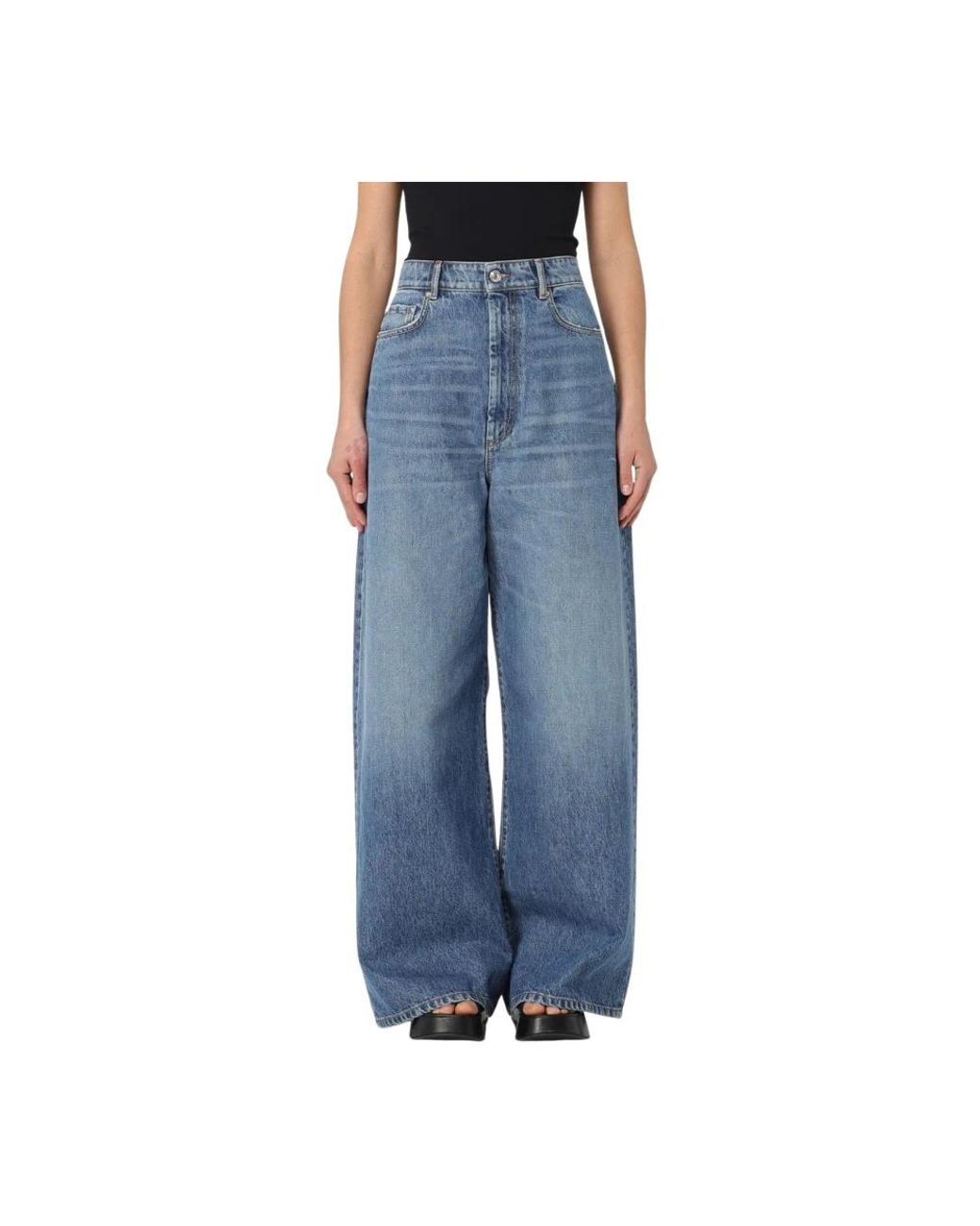 Sportmax Blue Wide Jeans
