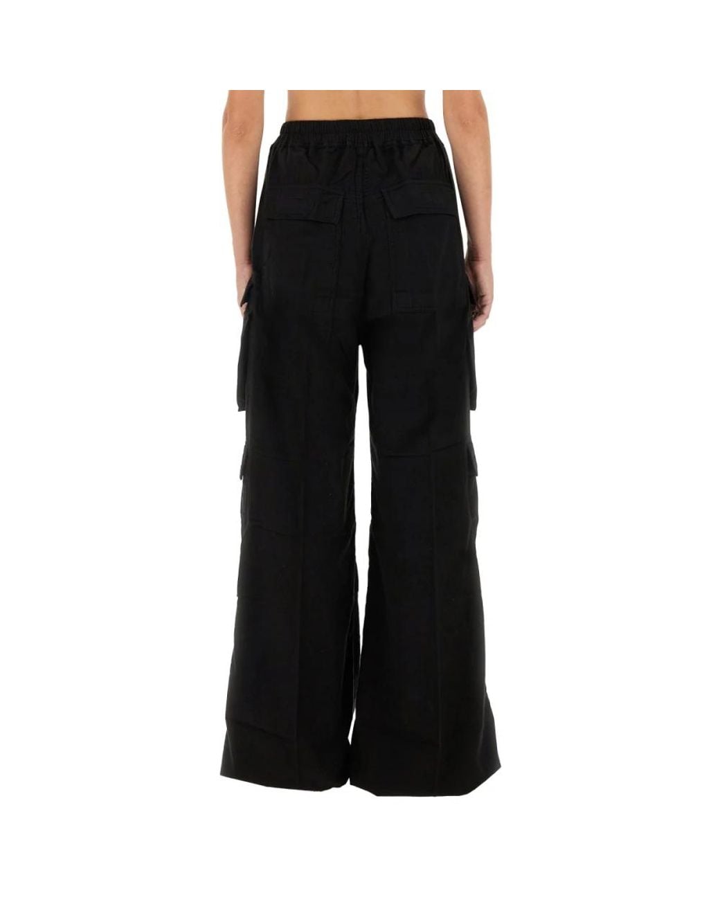 Rick Owens Black Wide Trousers