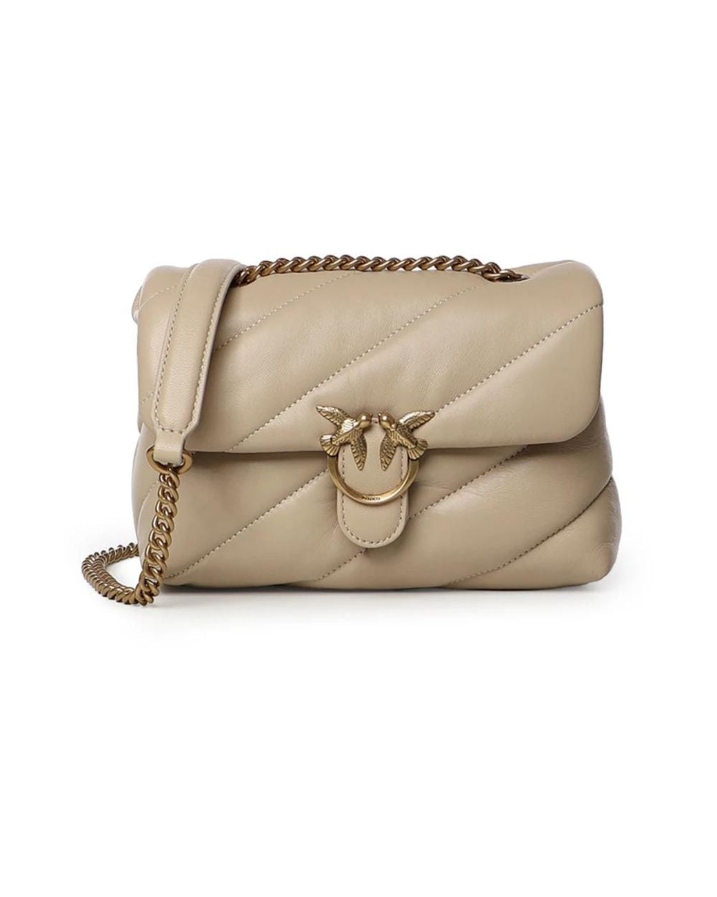 Pinko Natural Shoulder Bags