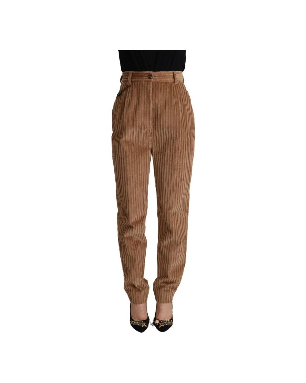 Dolce & Gabbana Brown Tapered Trousers