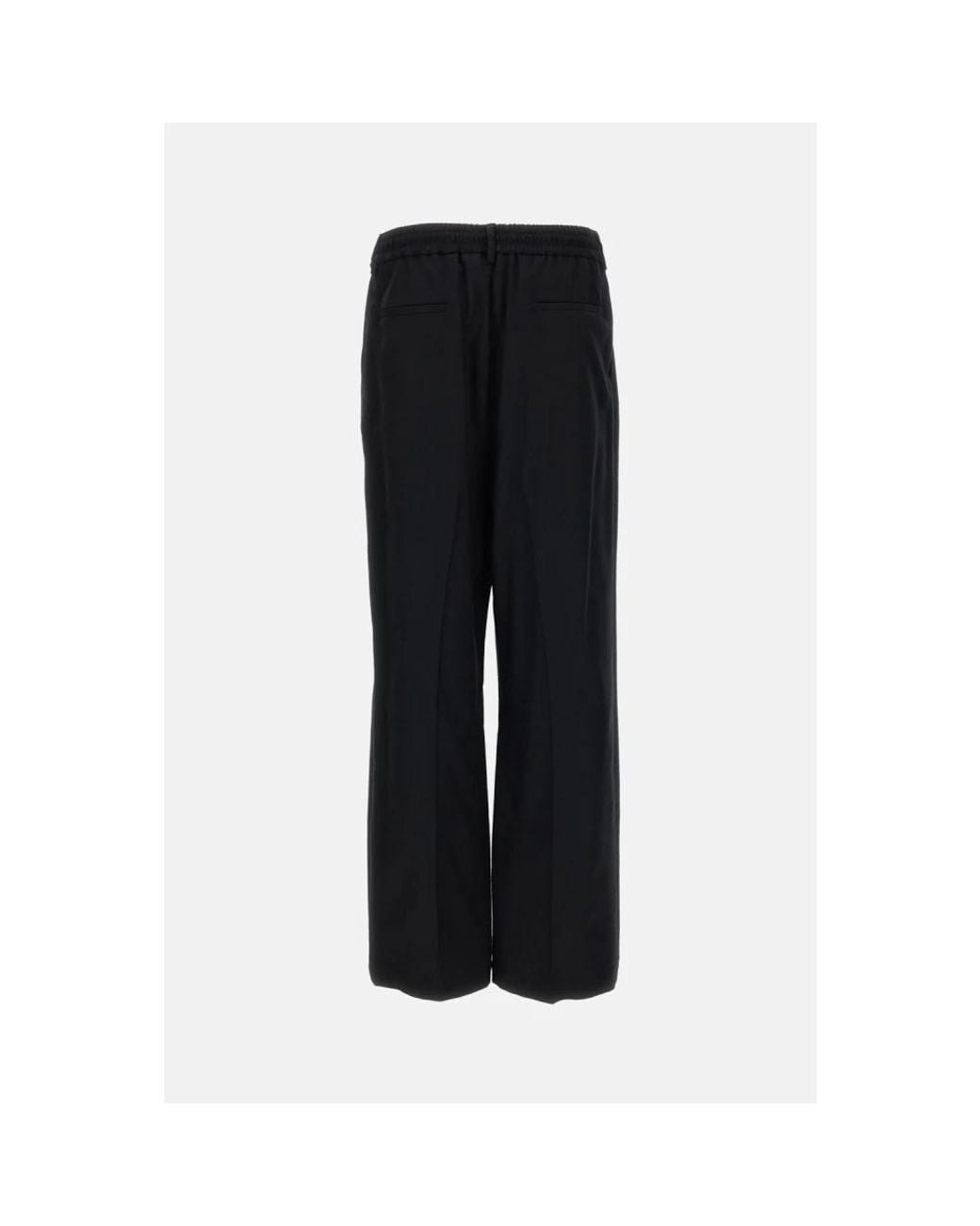 Barena Black Wide Trousers for men