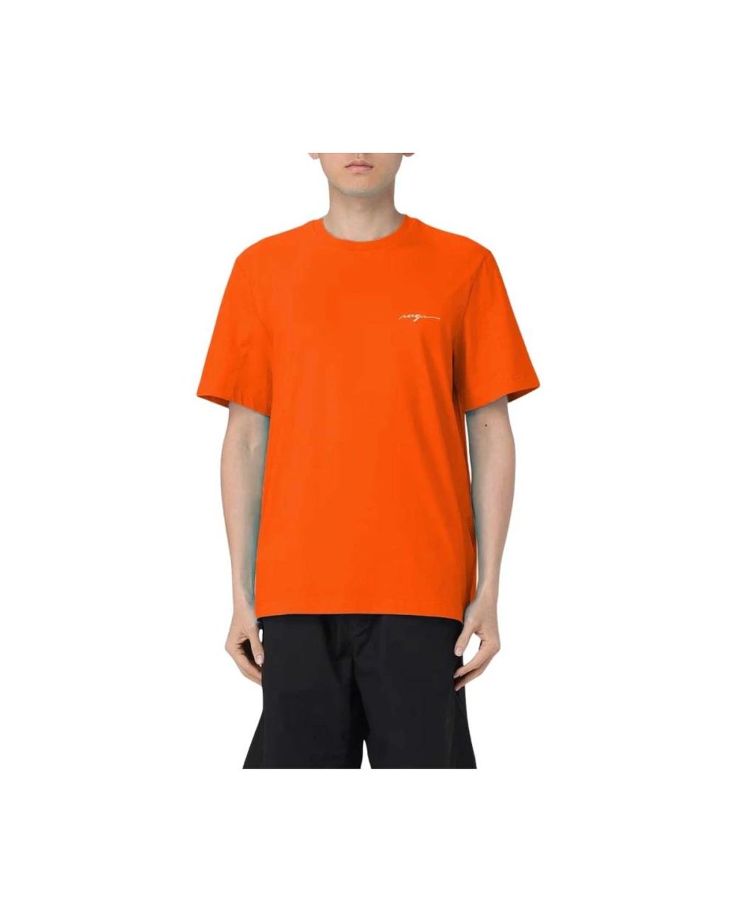 MSGM Orange T-Shirts for men