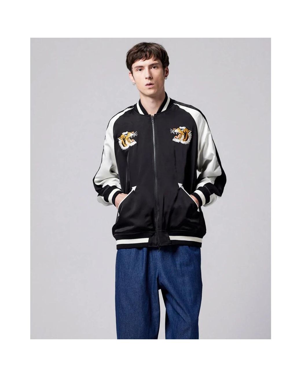 Taion Black Bomber Jackets for men