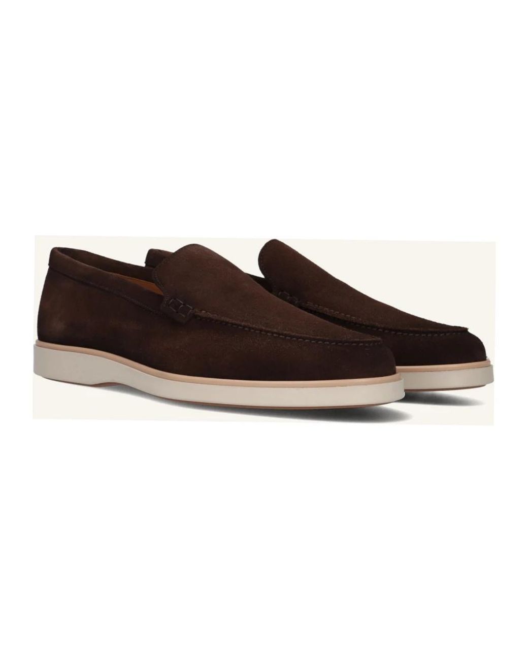 Magnanni Shoes Brown Loafers for men