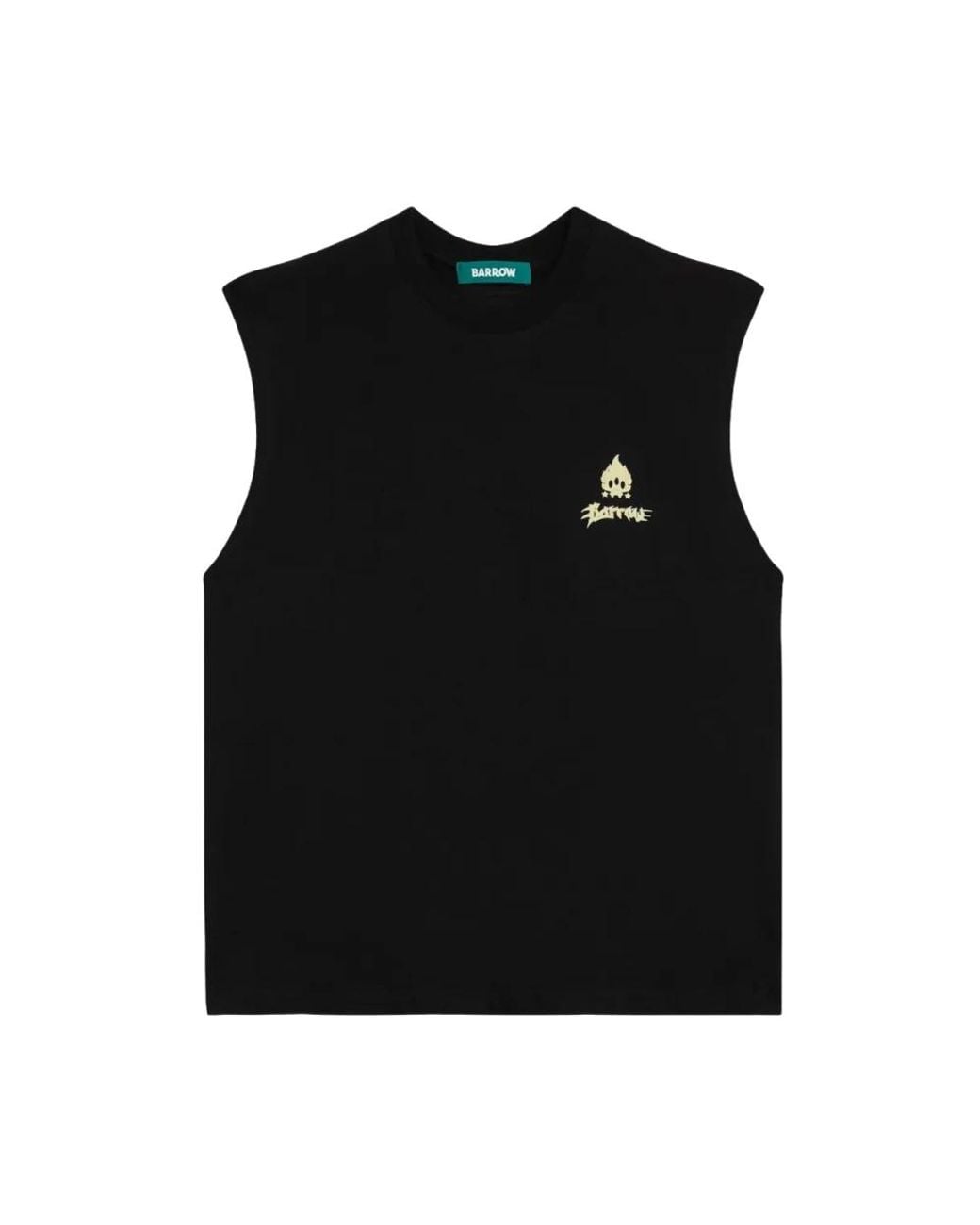 Barrow Black Sleeveless Tops