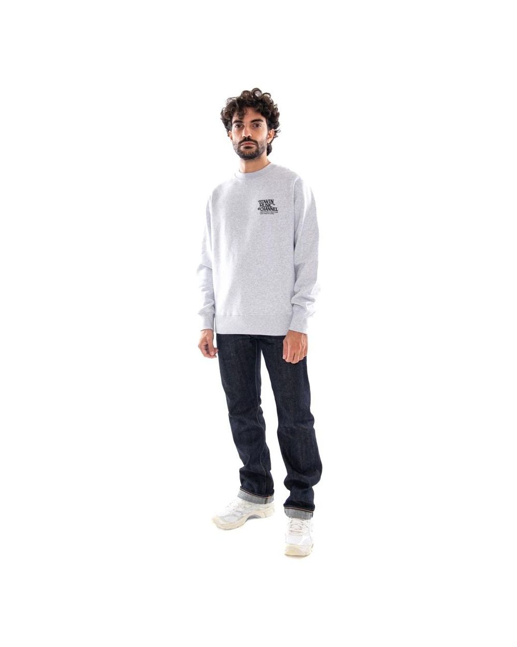 Sweatshirts Edwin de hombre de color Gray