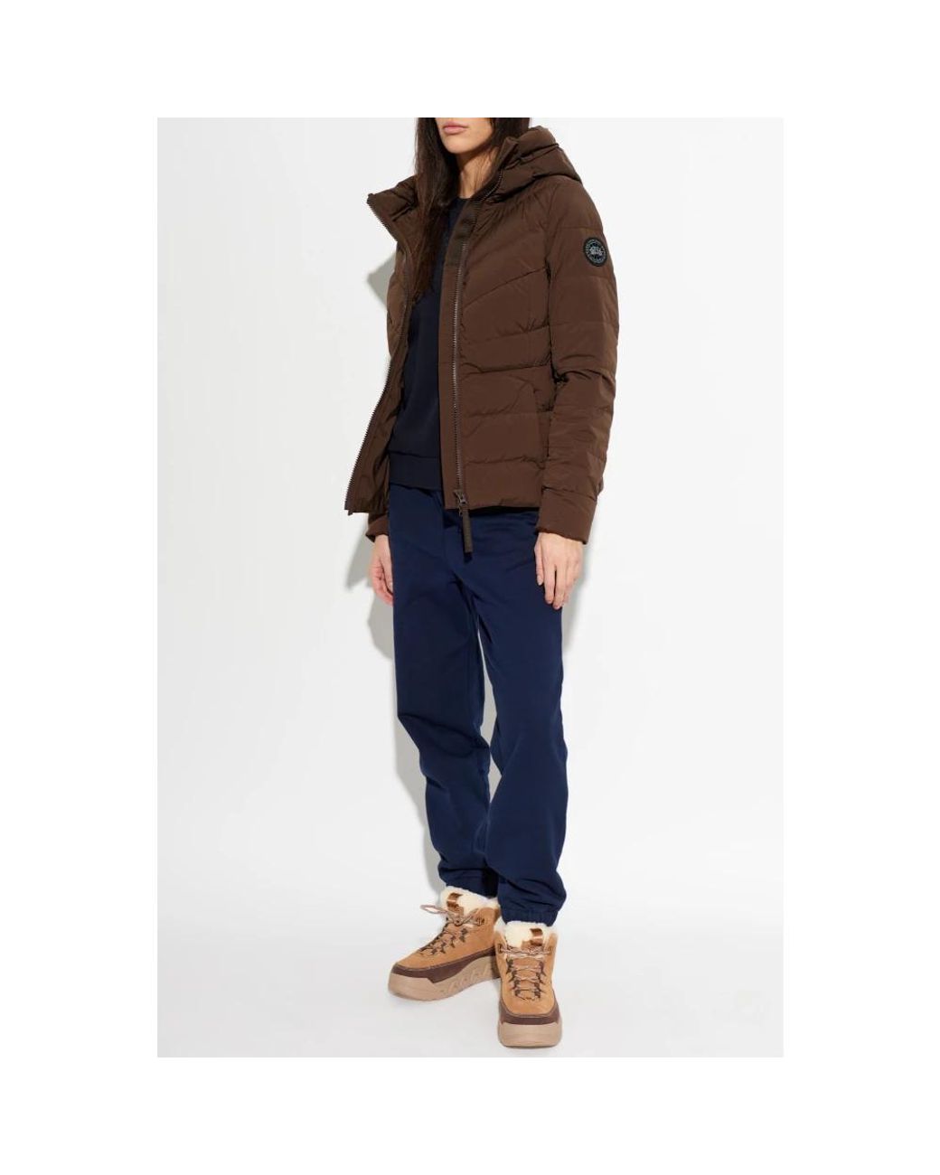 Down Jackets Canada Goose en coloris Brown