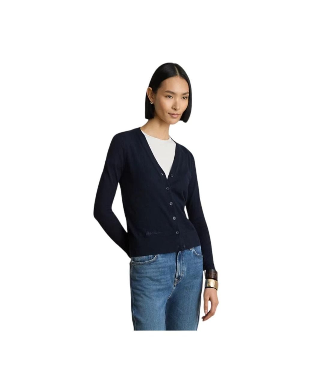 Cardigans Ralph Lauren de color Blue