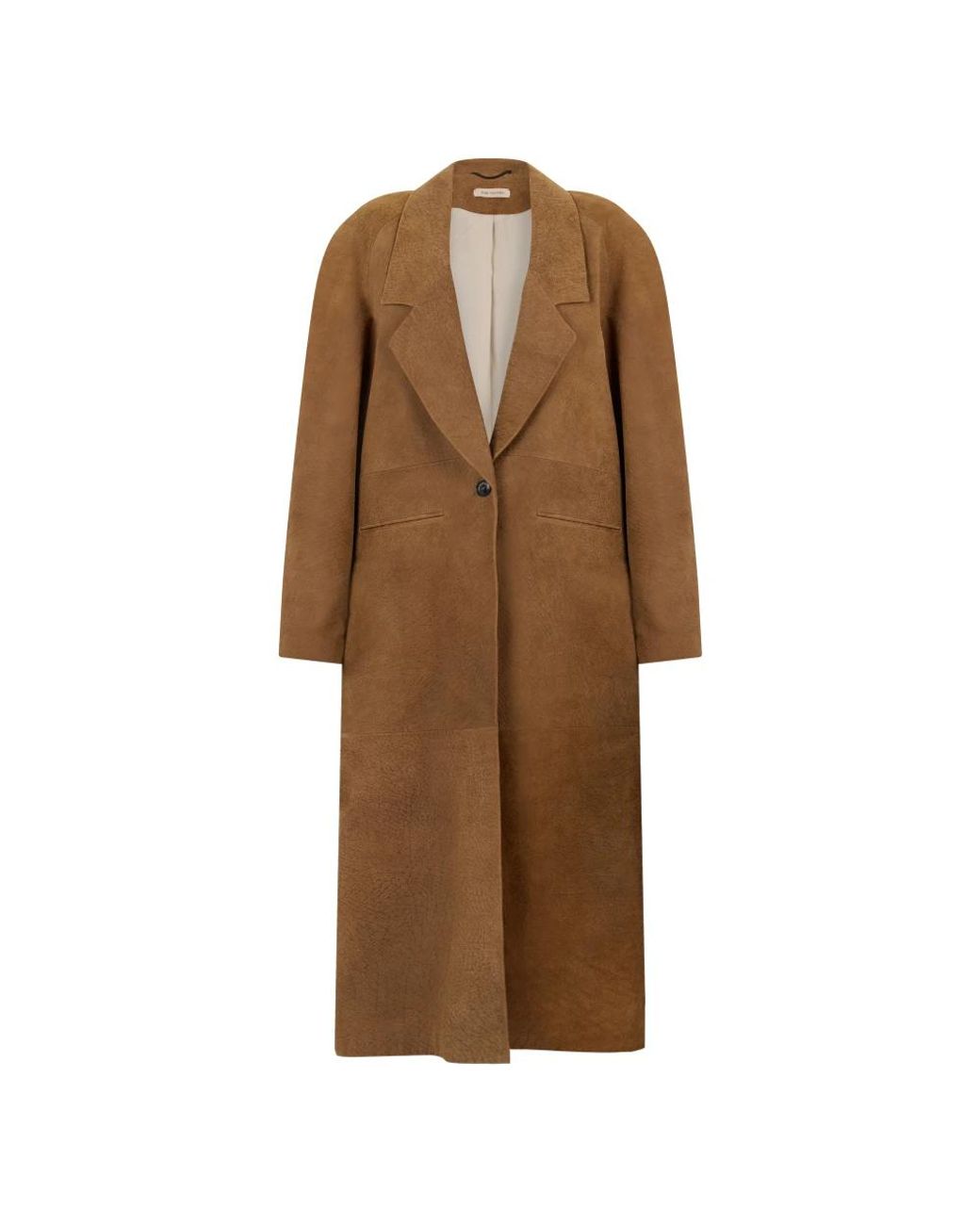 The Mannei Brown Single-Breasted Coats